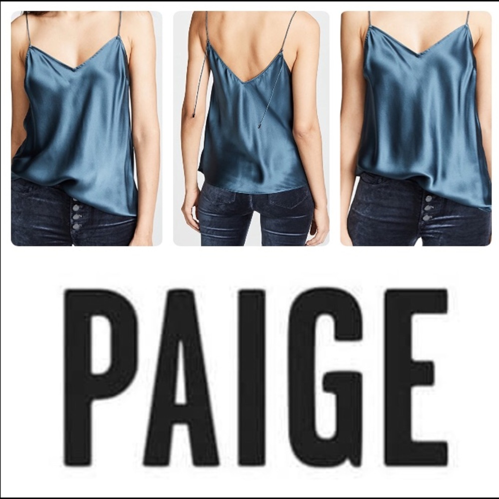 NWT**** PAIGE denim silk tank sz M